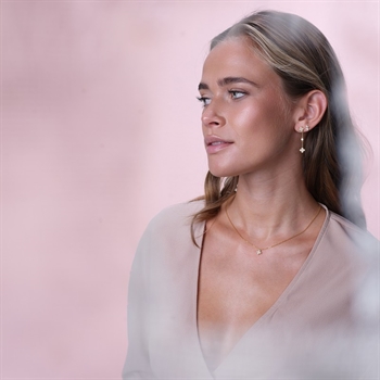 SIGNENOR Ohrringe lange in Vergoldet Silber